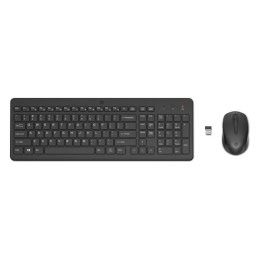 HP HP 330, Zestaw klawiatur z myszą optyczną bezprzewodową, AA, SK, ergonomiczna, nano odbiornik USB rodzaj 2.4 [GHz], bezprzewo