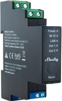 Shelly Pro 2PM 2-kanałowy przekaźnik roletowy z pomiarem energii na szynę DIN WIFI/LAN SHELLY