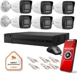 Zestaw monitoringu Hilook by Hikvision 6 kamer IPCAM-B4-30DL 4MPx HILOOK