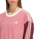 Bluza damska adidas Essentials 3-Stripes Crop różowa IC9875