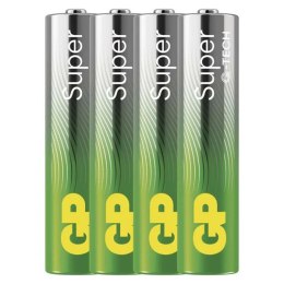 Bateria alkaliczna, AAA, 1.5V, GP, blistr, 4-pack, SUPER