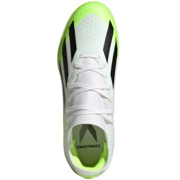 Buty piłkarskie dla dzieci adidas X Crazyfast.3 TF biało-zielone IE1568