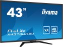 Monitor LED IIYAMA X4373UHSU-B1 43 cale VA HDMI DisplayPort USB IIYAMA