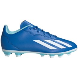 Buty piłkarskie dla dzieci adidas X Crazyfast.4 FxG niebieskie IE1587