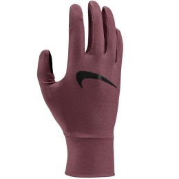 Rękawiczki damskie do biegania Nike Dri-Fit brązowe N1002219206