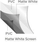 Ekran projekcyjny 120" 16:9 PVC 1.0 Gain 160° płótno na ścianę SPACETRONIK