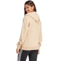 Bluza damska adidas Essentials Linear Hoodie beżowa IS2083