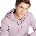 Bluza męska adidas Essentials Fleece Hoodie fioletowa IN0328