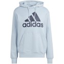 Bluza męska adidas Essentials French Terry Big Logo Hoodie błękitna IS1352