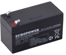 Akumulator AGM EUROPOWER serii EP 12V 1,2Ah (Żywotność 6-9 lat) EUROPOWER