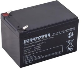 Akumulator AGM EUROPOWER serii EP 12V 12Ah (Żywotność 6-9 lat) EMU