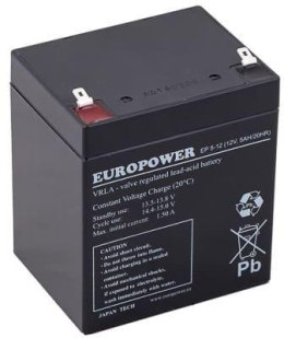 Akumulator AGM EUROPOWER serii EP 12V 5Ah T1 (Żywotność 6-9 lat) EMU