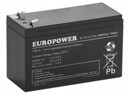 Akumulator AGM EUROPOWER serii EV 12V 8Ah/C10 (Żywotność 6-9 lat) EUROPOWER