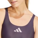 Kostium kąpielowy damski adidas 3 Bar Logo Swimsuit fioletowy IL7285