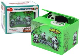 Skarbonka Panda Nauka Oszczędzania Miś Zielone Pudełko