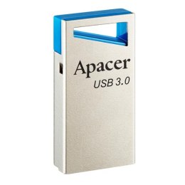 Apacer USB flash disk, USB 3.0, 64GB, AH155, srebrny, AP64GAH155U-1, USB A, z oczkiem na brelok