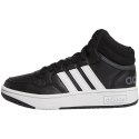 Buty dla dzieci adidas Hoops Mid czarne GW0402