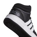 Buty dla dzieci adidas Hoops Mid czarne GW0402