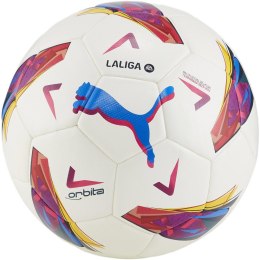 Piłka nożna Puma Orbita LaLiga 1 biało-różowo-niebieska 84108 01