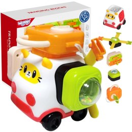 WOOPIE BABY Zestaw Montessori Samochód Manipulacyjny Konstrukcyjny Kotek 1