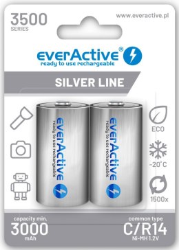 Akumulatorki C / R14 Ni-MH everActive 3500 mAh Silver Line (box 2 szt.) EVERACTIVE