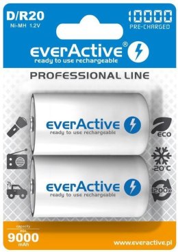 Akumulatorki D / R20 Ni-MH everActive 10000mAh Professional Line (box 2 szt.) EVERACTIVE
