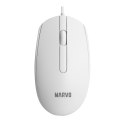 Mysz przewodowa, Marvo MS003, biała, optyczna, 1000DPI