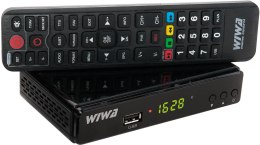 Zestaw Tuner DVB-T/T2 WIWA H.265 + Antena WiFi USB WIWA
