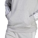 Bluza męska adidas Essentials Fleece 3-Stripes Hoodie szara IJ6474
