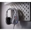 Marvo H8618, słuchawki z mikrofonem, regulacja głośności, biała, 2.0, USB