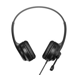 Marvo HP1001, słuchawki z mikrofonem, regulacja głośności, czarna, 2 x 3.5 mm Jack