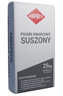 PIASEK KWARCOWY SUSZONY 25KG 0.5-1.0MM