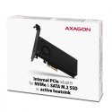 Adapter Axagon PCEM2-DC PCI-E x4 na M.2 NVMe z chłodzeniem AXAGON