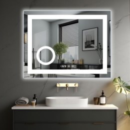 IREDA Lustro łazienkowe z oświetleniem LED, 80 x 60 cm