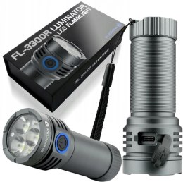 Latarka ręczna 3x Osram P9 10W LED everActive FL-3300R Luminator 3300 lumenów IPX4 EVERACTIVE