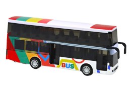 Autobus Dwupiętrowy Z Napędem Metalowy Kolorowy Światła Dźwięki