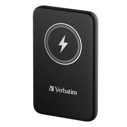 Verbatim, powerbank z ładowaniem bezprzewodowym, 5V, 32245, 10 000mAh, przyssawki do przytrzymania telefonu, czarna