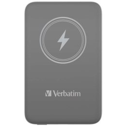 Verbatim, powerbank z ładowaniem bezprzewodowym, 5V, 32249, 10 000mAh, przyssawki do przytrzymania telefonu, szara