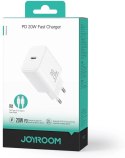 Ładowarka sieciowa Joyroom JR-TCF06 20W PD 3.0 QC 3.0 1x USB-C biała + kabel JOYROOM