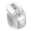 Mysz bezprzewodowa, Genius Ergo 9000S Pro, biała, optyczna, 2400DPI