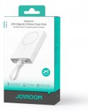 Powerbank Joyroom JR-PBM01 10000mAh 20W 1x USB-C 2x Lightning biały + kabel JOYROOM