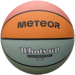 Piłka koszykowa Meteor What's Up niebiesko-pomarańczowa 16803