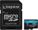 Karta pamięci Kingston Canvas Go Plus microSD 256GB 170/90MB/s Adapter KINGSTON