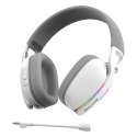 Marvo Pulz 70W, słuchawki, regulacja głośności, biała, PS4, PS5, Xbox One, PC
