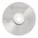 Verbatim DVD+RW, 43489, DataLife PLUS, 25-pack, 4.7GB, 4x, 12cm, General, Standard, cake box, Scratch Resistant, bez możliwości 