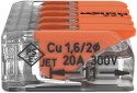 Szybkozłączka uniwersalna LINKA/DRUT 5x 0,2-4mm2 WAGO 221-415 (Paczka 25szt.) WAGO