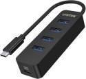Unitek H1117B Hub USB-C, 4 porty USB 3.1, aktywny, 10 W UNITEK