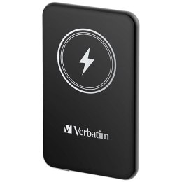 Verbatim, powerbank z ładowaniem bezprzewodowym, 5V, ładowanie telefonu, 32240, 5 000mAh, Mocowanie magnetyczne, czarna