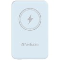 Verbatim, powerbank z ładowaniem bezprzewodowym, 5V, ładowanie telefonu, 32242, 5 000mAh, Mocowanie magnetyczne, niebieska