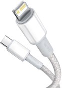 KABEL USB-C -> Lightning / iPhone Baseus Cafule CATLGD-A02 2m 20W PD Quick Charging BIAŁY W OPLOCIE BASEUS